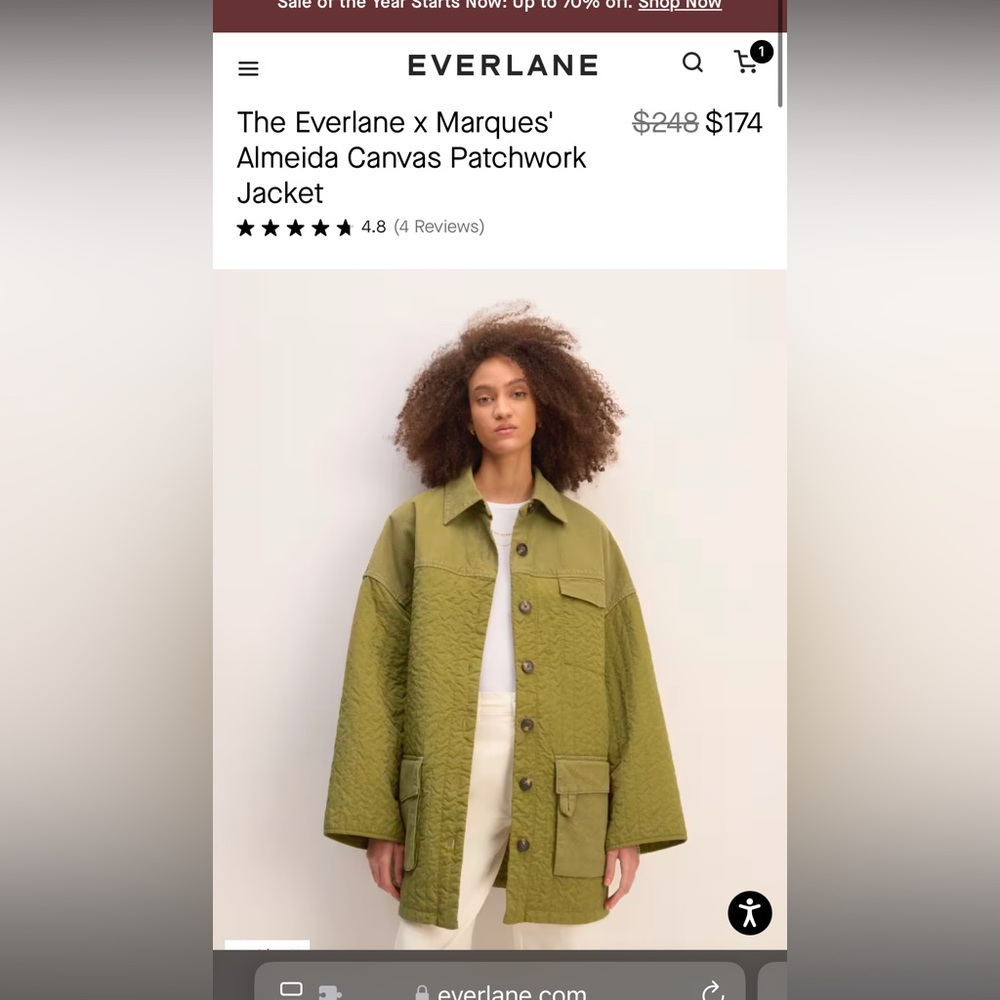 The Everlane x Marques' Almeida Canvas Patchwork
Jacket